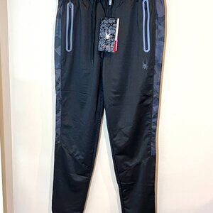 Spyder Men's Poly Tech Terry Taper Pants Blk Med. Brand New.